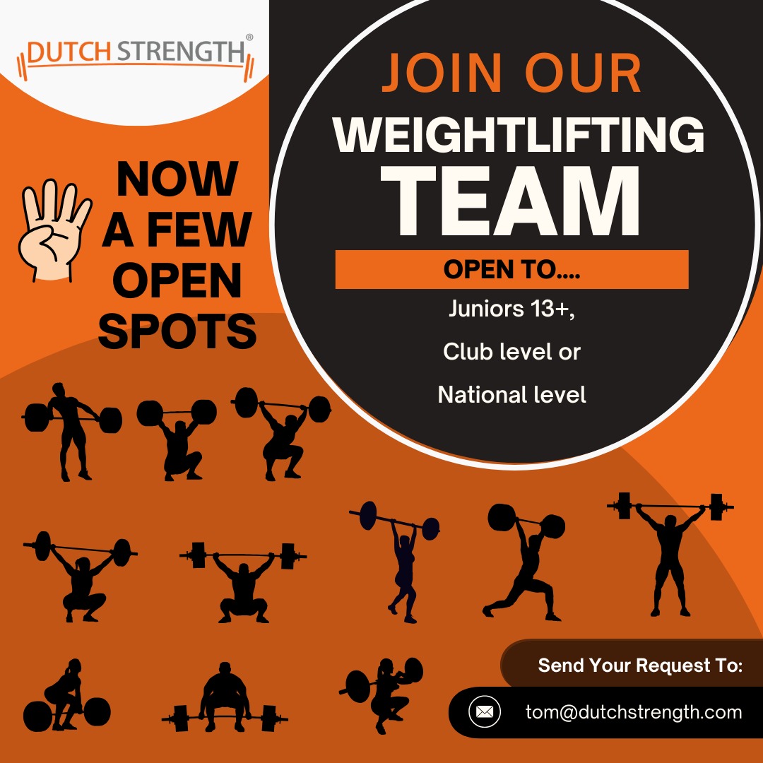 Join our weightlifting team — open spots available